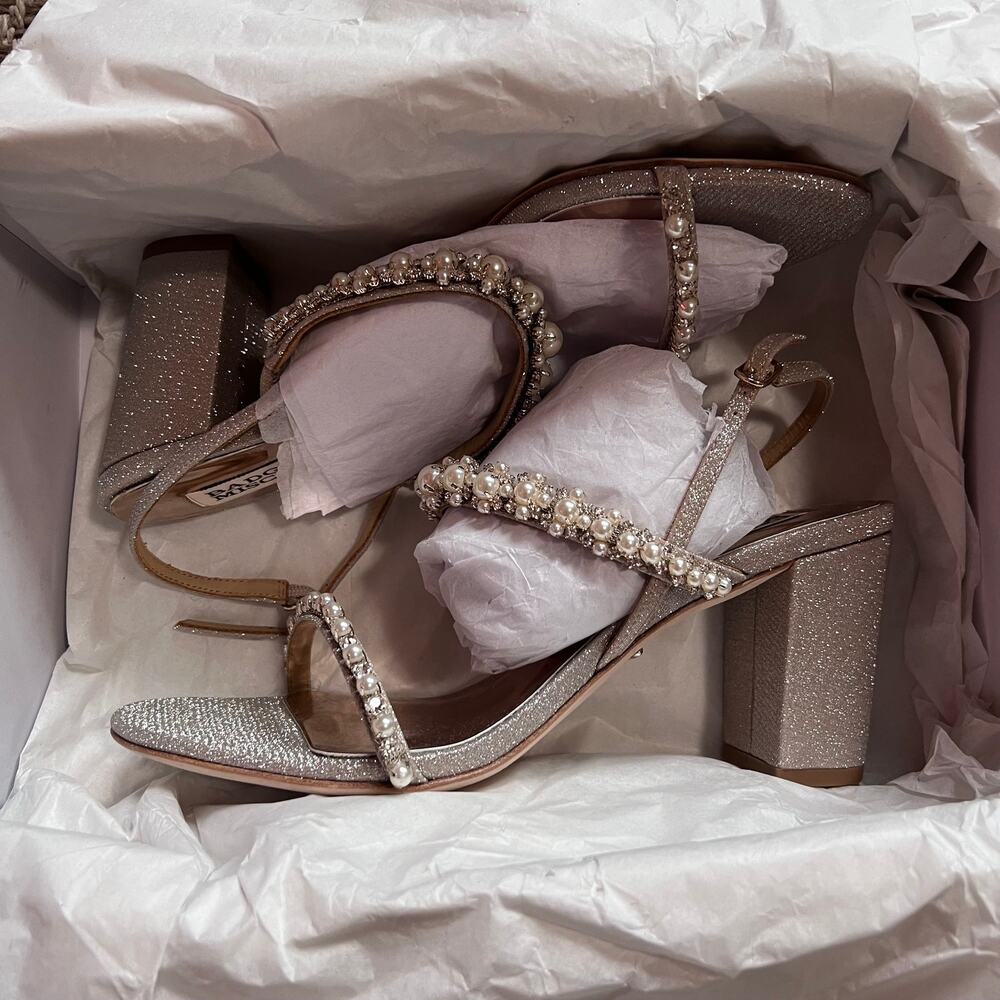 Badgley Mischka Natasha heel sz 8 - Picture 5 of 10